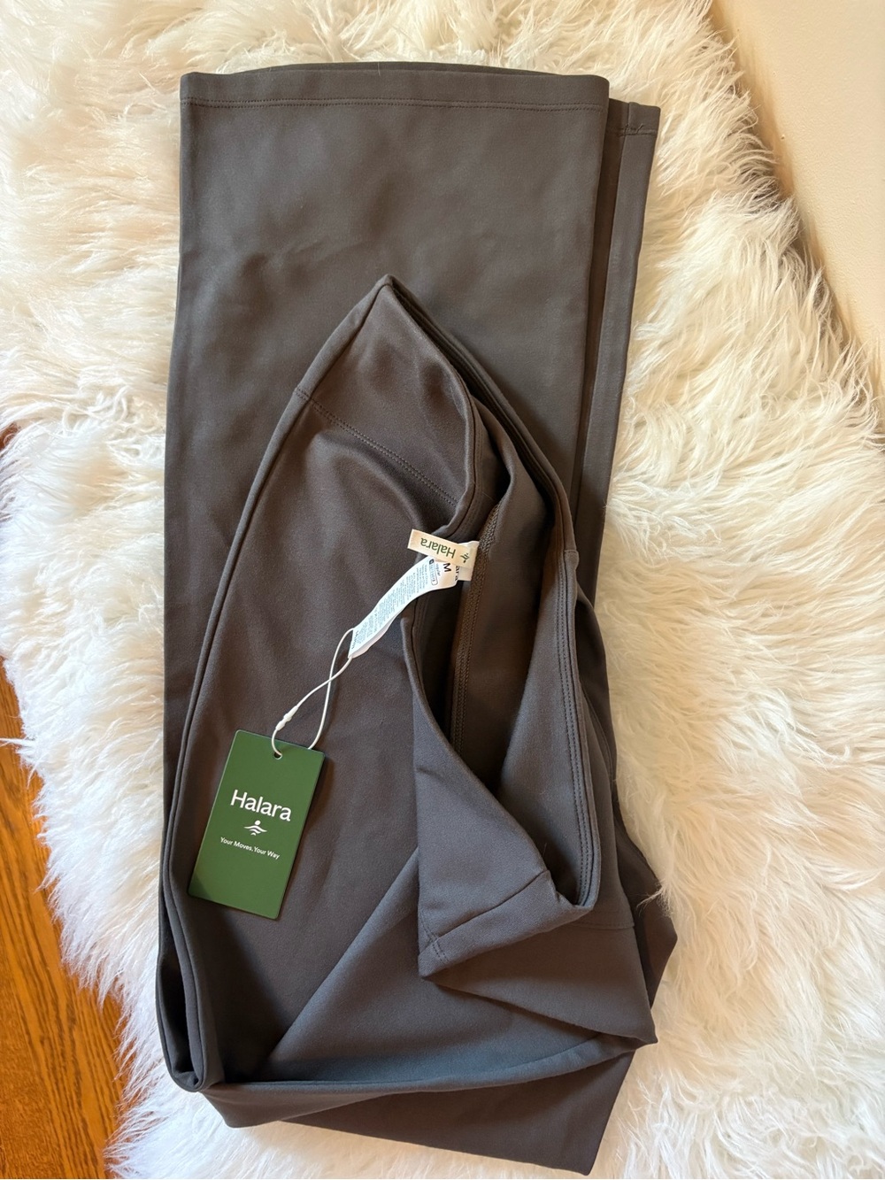 Halara Flex High Waisted Back Side Pocket Slight Flare Work Pants - Picture 8 of 9